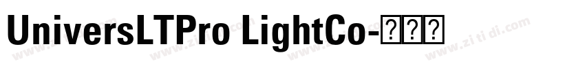UniversLTPro LightCo字体转换 UniversLTPro LightCo字体转换